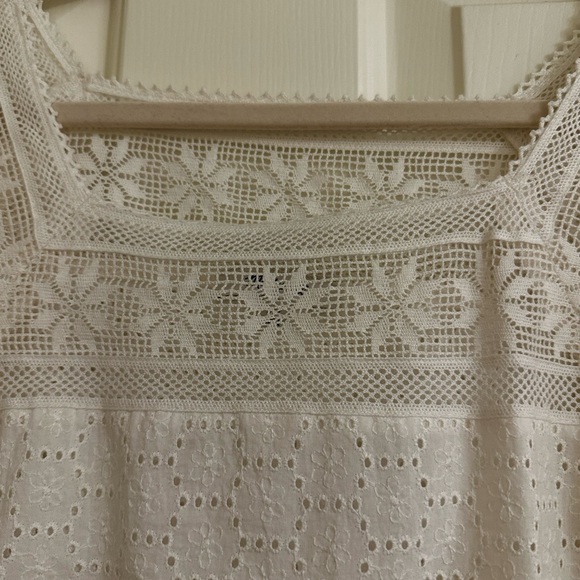 Madewell Lace Eyelet Square-Neck Top - Picture 3 of 4